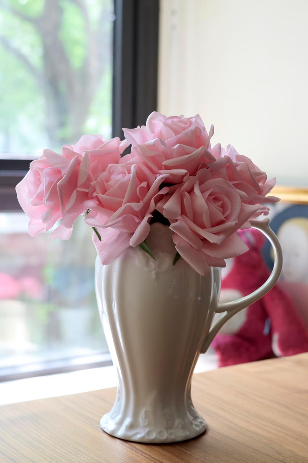 10pcs Artificial Rose Flower Heads｜Soft Fabric Bloom without Stems｜Realistic Handmade Roses for Wedding Decor, DIY Crafts, Home Styling, and Floral Projects
