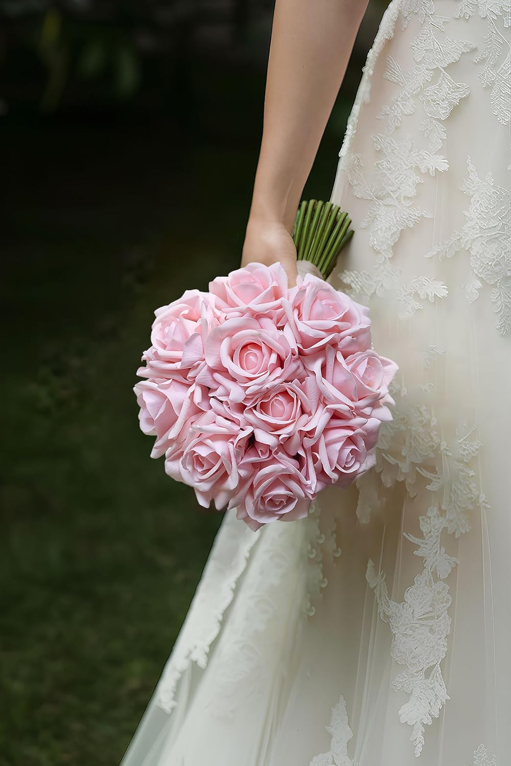 10pcs Artificial Rose Flower Heads｜Soft Fabric Bloom without Stems｜Realistic Handmade Roses for Wedding Decor, DIY Crafts, Home Styling, and Floral Projects